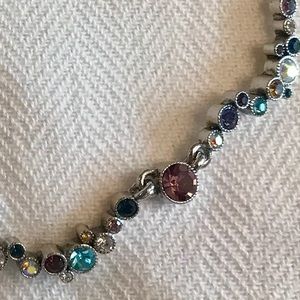 Ellen Kiam for Lia Sophia Multicolor Rhinestone Retired Necklace